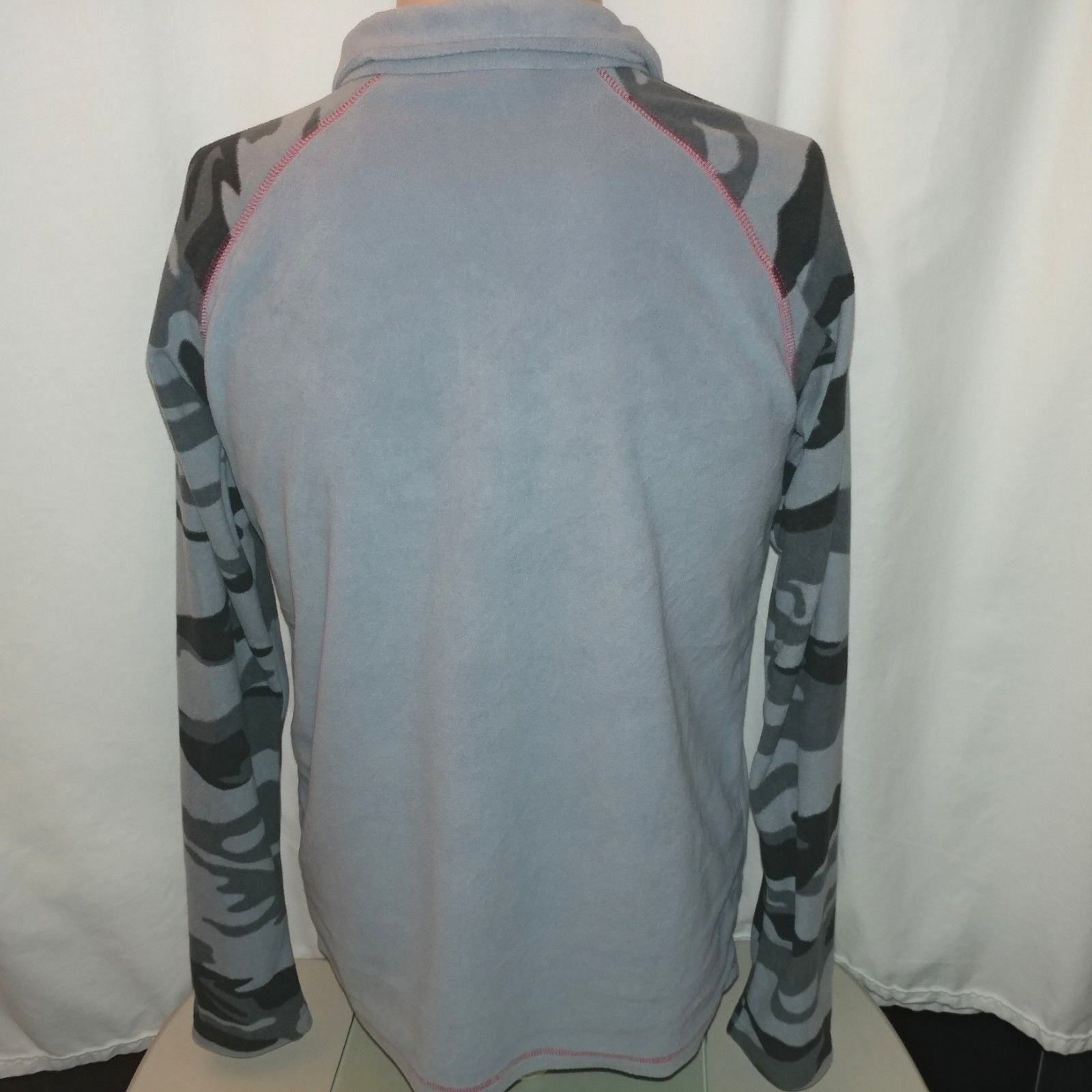 Columbia Youth XL Pullover Fleece Urban Camo Sleeves EXC