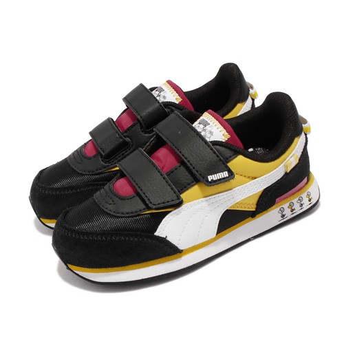 

Puma PEANUTS Future Rider V Inf Snoopy Черный Желтый TD Toddler Infant 381925-01, Peanuts Future Rider V Inf