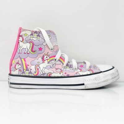 

Converse Girls CT All Star Hi 669107F Розовые повседневные кроссовки, размер 12, Розовый, Chuck Taylor All Star Hi