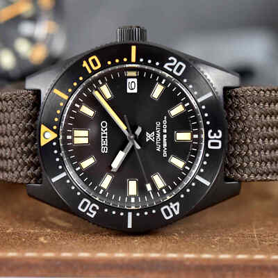 Pre-owned Seiko Prospex Spb253j1 Black Series Limited Edition 1965 Reissue Automatic Watch