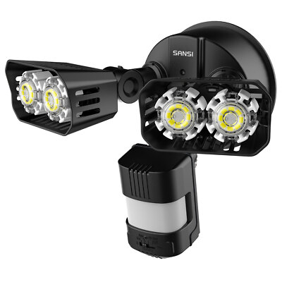 Outdoor LED Motion Sensor light PIR 18W=150W 4 Modes Floodlights IP65 120V COC