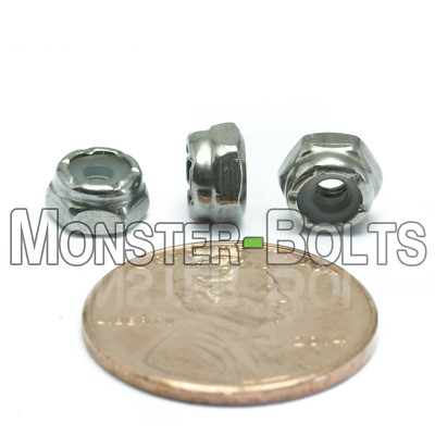 Stainless Steel Nylon Insert Hex Lock Nuts 4-40 6-32 8-32 10-32 1/4-20 5/16, 3/8