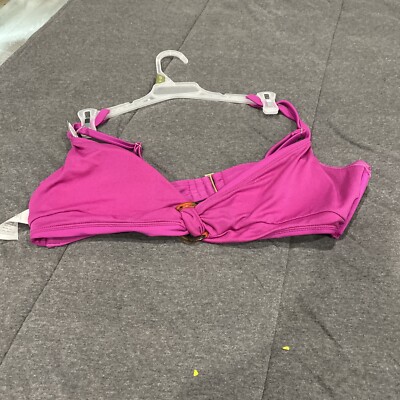 Size XL(16-18) Time and Tru Womens Passionate Plum Bikini Swimsuit Top
