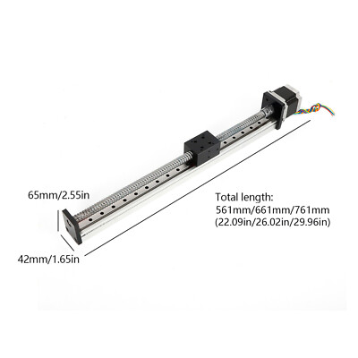 CNC Linear Actuator Ball Screw Slide Stage Rail Guide Motion Table Nema23 Motor