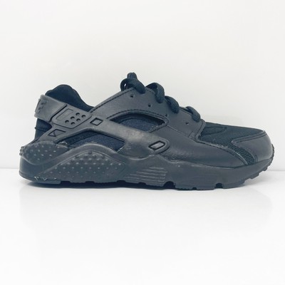 Nike Girls Huarache Run 704949-016 Черные кроссовки для бега, размер 1Y