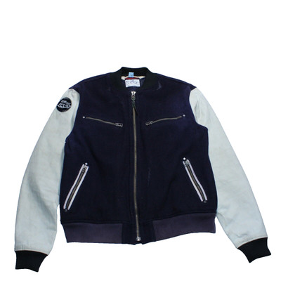 Vintage Levis USA College Baseball Varsity Jacket Large Blue Sports dry clean