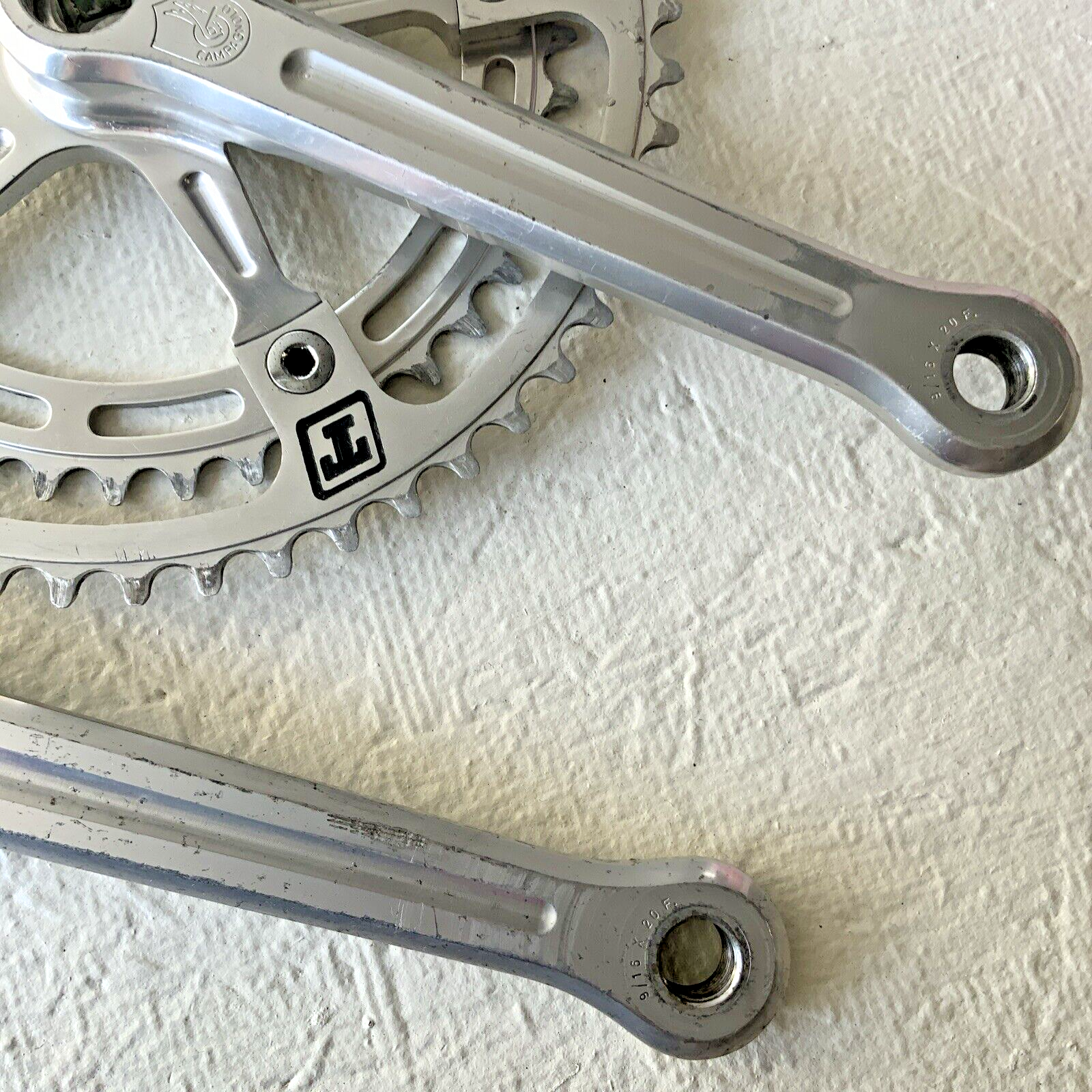 CAMPAGNOLO SUPER RECORD CRANKSET DOUBLE 53-42 TOOTH 170 MM ARM LENGTH
