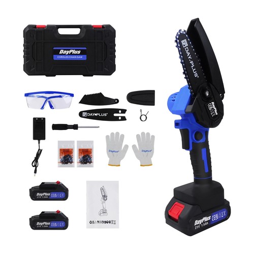 4inch One-Hand Saw Electric Chain Saw Wood Cutter Chainsaw Woodworking Brushless