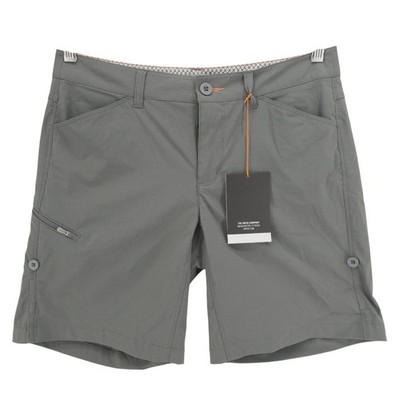 NWT ORVIS Women's Guide Shorts Gunmetal Gray Roll Tabs Size 6