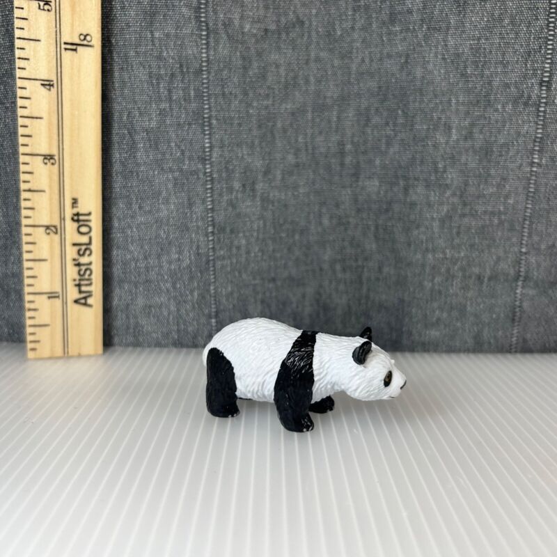 Panda Bear Baby Young Cub White Plastic Animal Figure Figurine Wild Life Nature