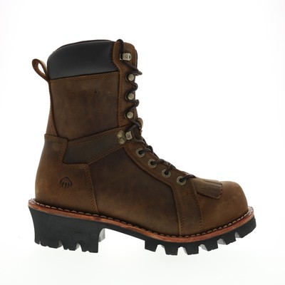 

Wolverine Logger 8 Carbonmax W201187 Мужские коричневые широкие кожаные рабочие ботинки 8.5, Коричневый, Wolverine Logger 8" Carbonmax