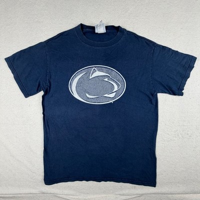 NCAA Penn State Nittany Lions T-Shirt Mens Navy Blue Logo Graphic Tee Large
