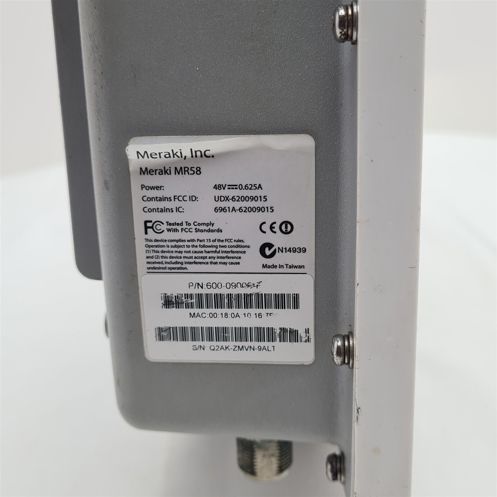 Meraki MR58 Enterprise Class, 3 Raduio 802.11n PoE Access