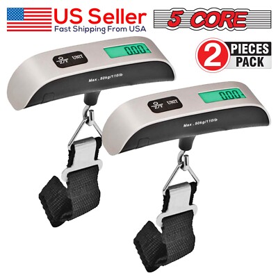 5Core Luggage Weight Scale Handheld Portable Electronic LCD Digital Travel Fish