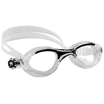 Cressi Swim Flash Goggle UV Protective Silicone Swimming Goggles Black