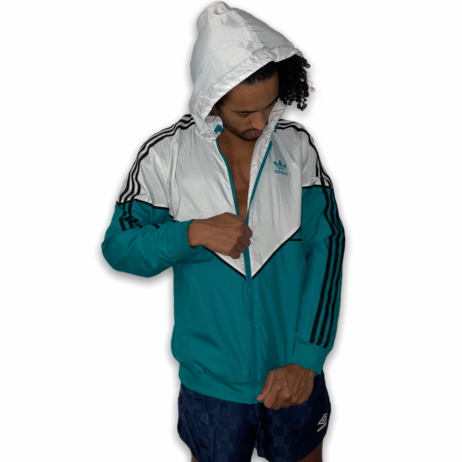 Rare Adidas Equipment Jacket Windbreaker Green White Green