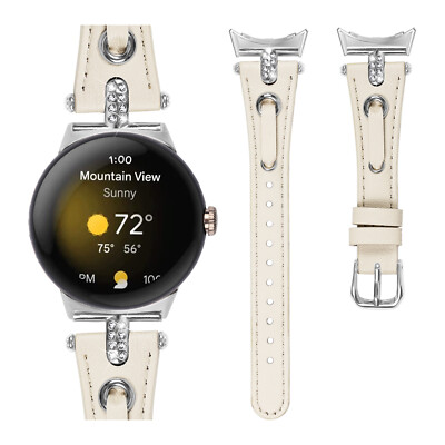 Leather Wristwatch Strap Replacement Bands for Google Pixel Watch /Pixel Watch 2