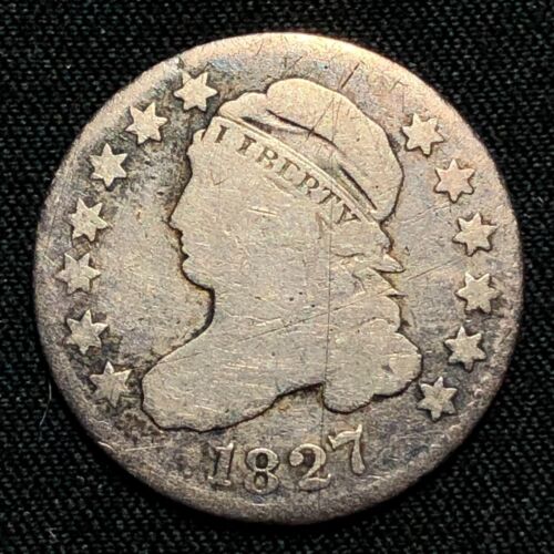 1827 Capped Bust Dime Silver Philadelphia Mint Good Condition