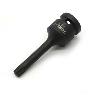 TEMO  IP-45 3'' Long Black Impact Torx Plus 6 point Socket Bit 1/2'' Square Drive