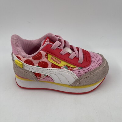 Puma Toddler Girls Future Rider Summer Treats Graphic Pink Sneakers Shoe-Size 5C