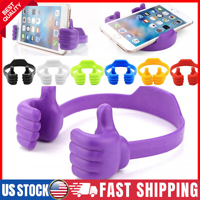 6PCS Thumbs-up Cell Phone Holder Adjustable Thumb High Mobile Phone Stand US