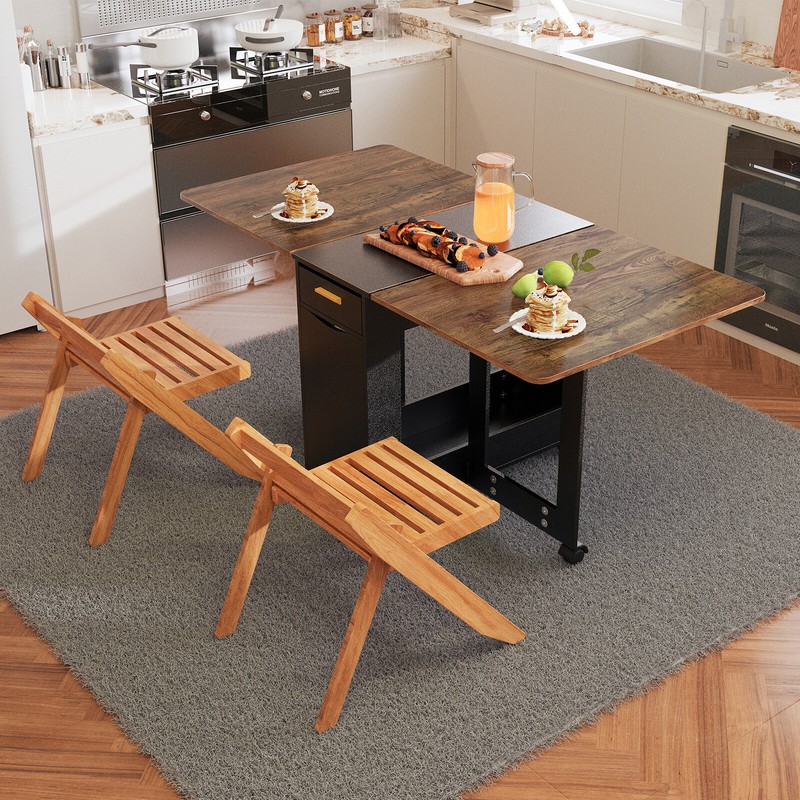 Storage Racks | Folding Dining Table 2 Chair