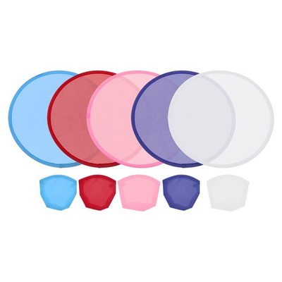 10Pcs 10" Foldable Flying Disc Colorful Pocket Disc 5 Colors