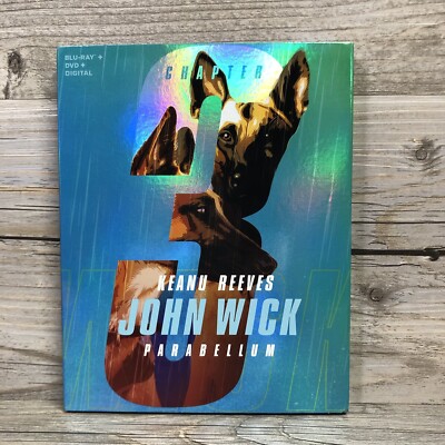 John Wick: Chapter 3 - Parabellum (Blu-ray + DVD, 2019) SEALED w/ Slipcover