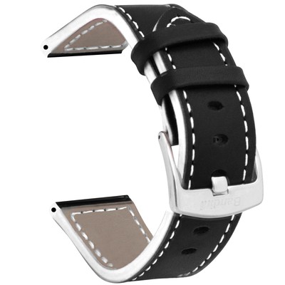 20mm Two-Tone Leather Racing Watch Band for Rado Centrix