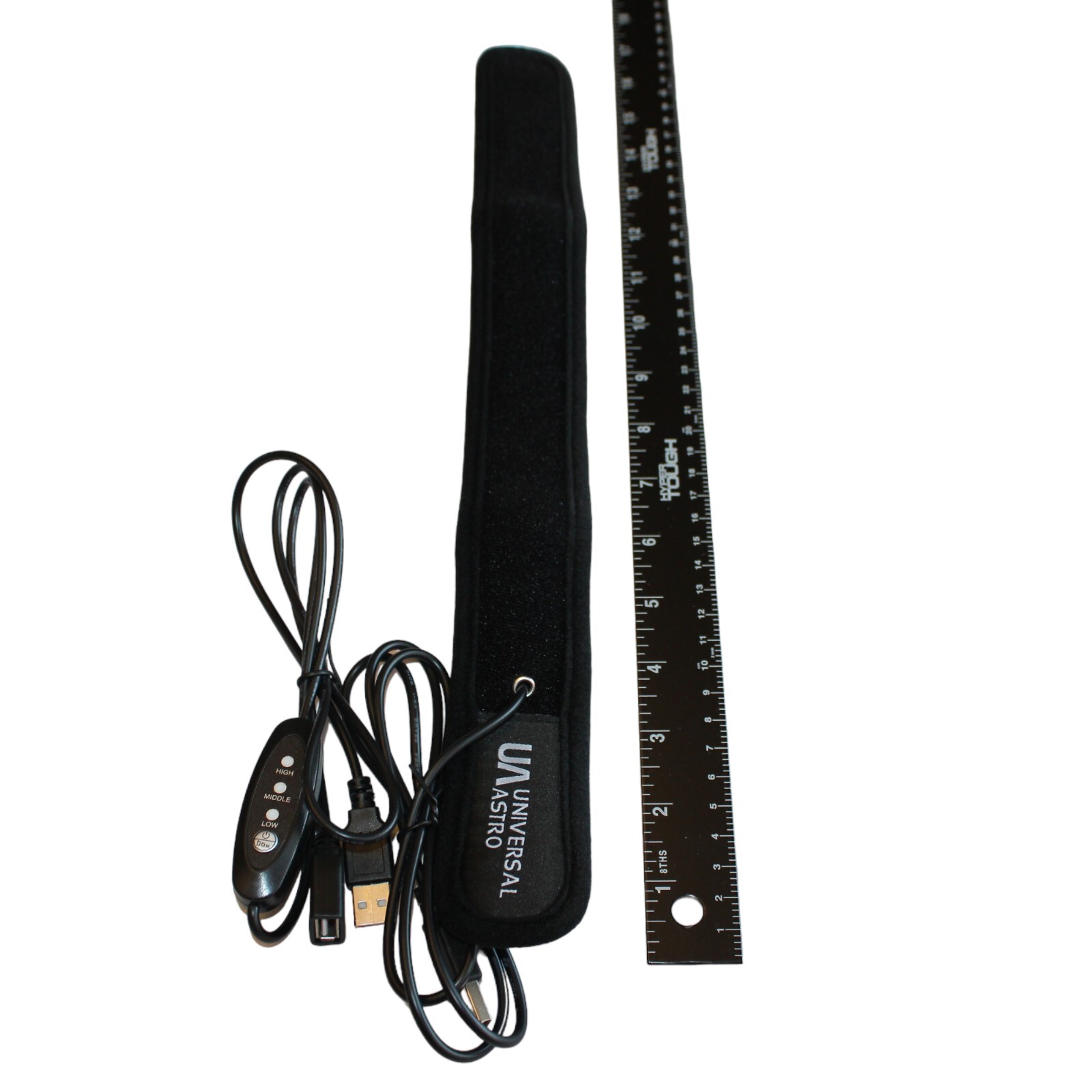 Telescope USB Lens Warmer/Dew Heater Strap with Controller-16"