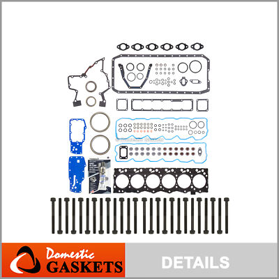 Fit 03-09 Dodge Ram 2500 3500 5.9L L6 OHV Diesel Turbo Full Gasket Set Head Bolt