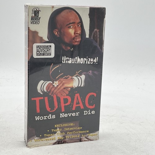 TUPAC: WORDS NEVER DIE (VHS) Unauthorized Tupac Shakur 2Pac