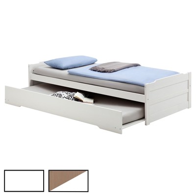 Tandembett Schubladenbett Gäste Einzel Bett Jugendbett Auszugsbett 190 x 90 cm