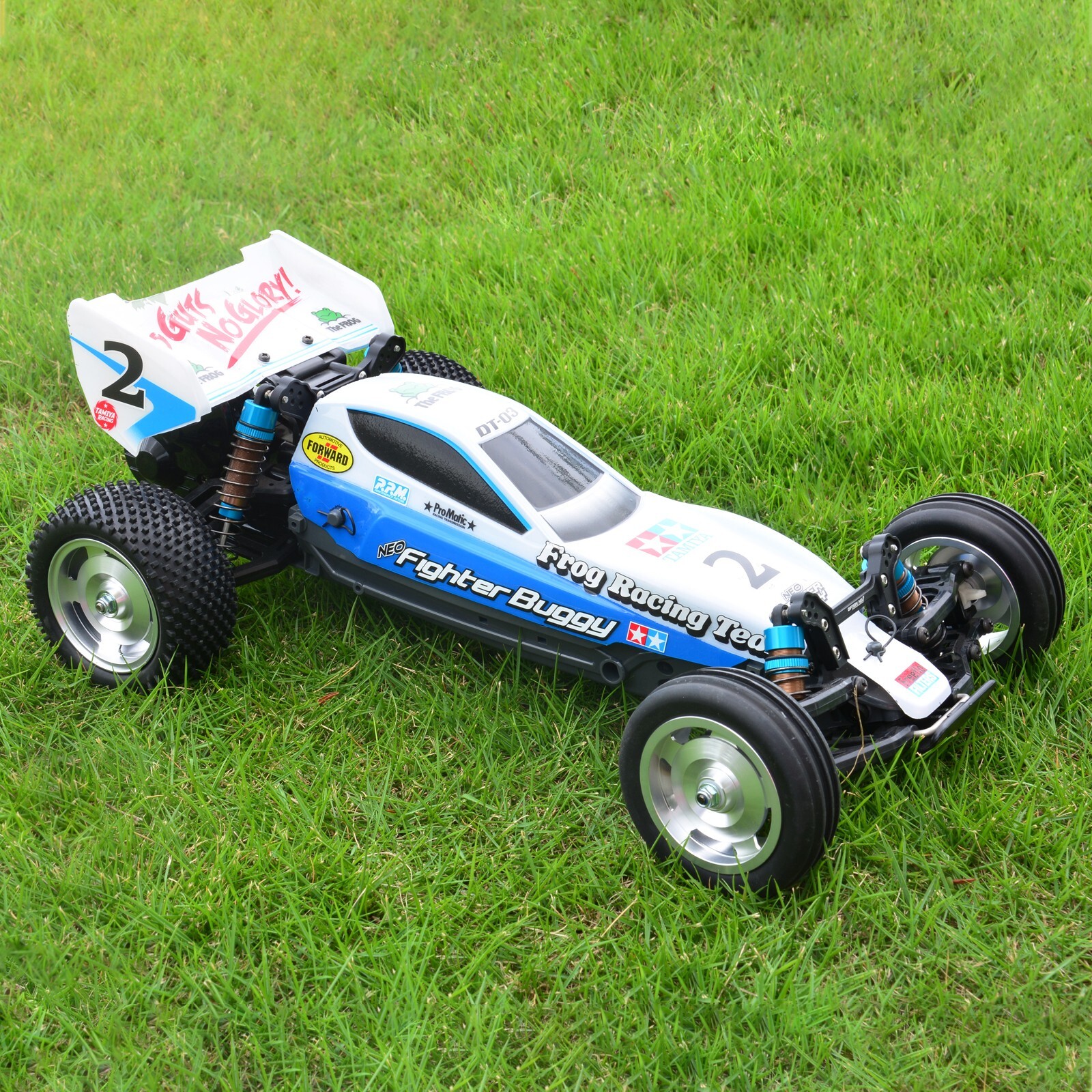 2WD Front/ Rear Rubber Soft Tires For Tamiya DN01/DT02/DT03 1/10 RC Buggy Cars