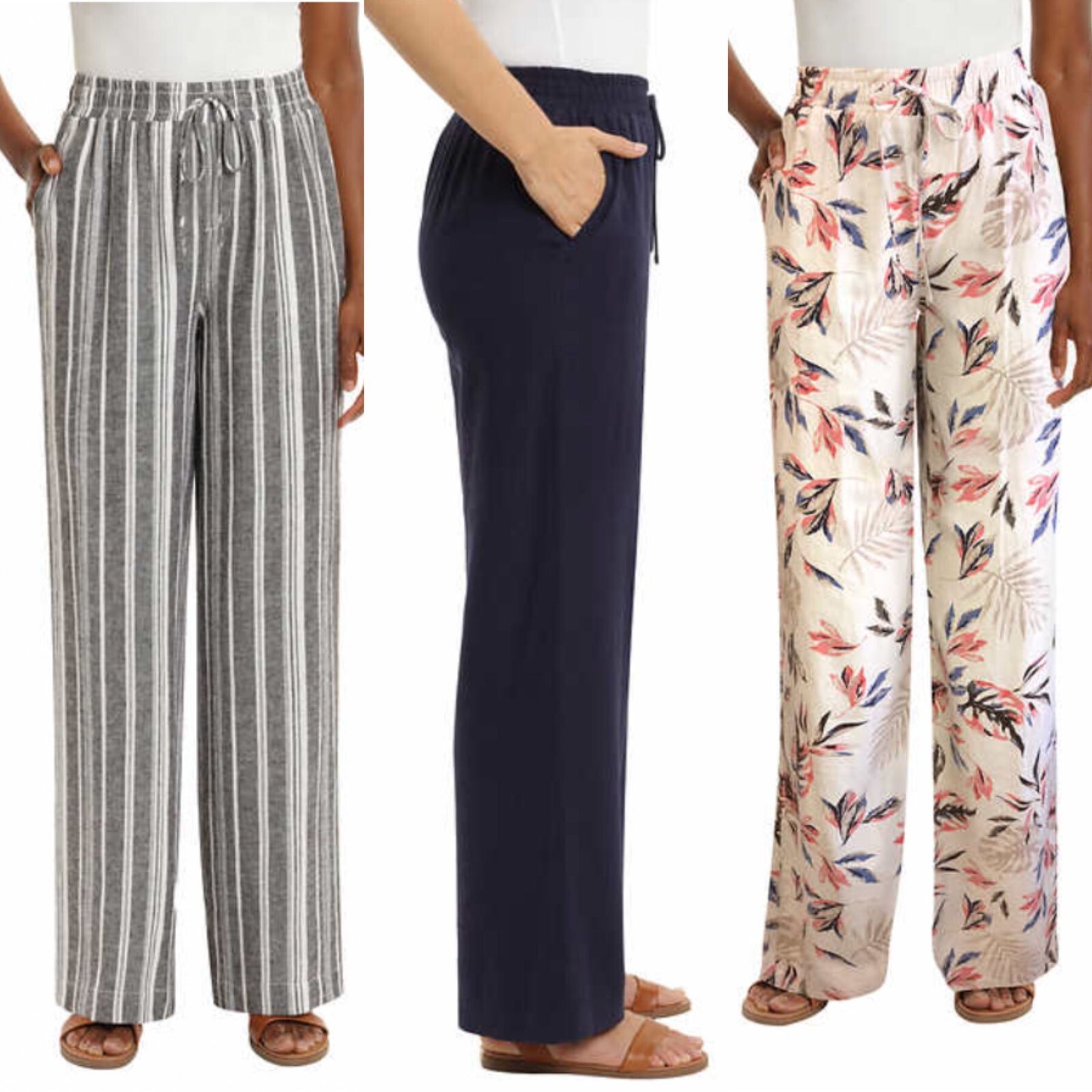 NWT Briggs Ladies' Linen Blend Pants | eBay