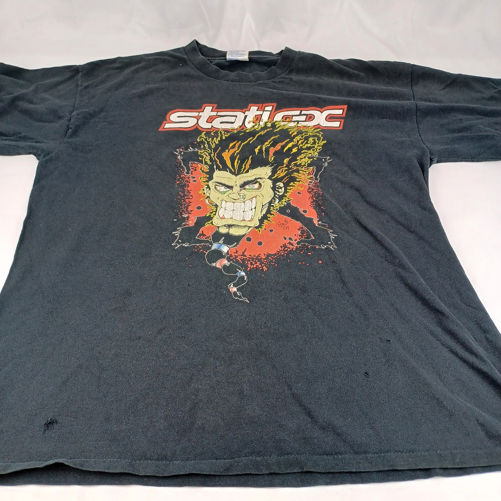 Vintage 1990s Static-X Band Black XL T-Shirt Read Vintage 1990s Static-X Band Black XL T-Shirt Read