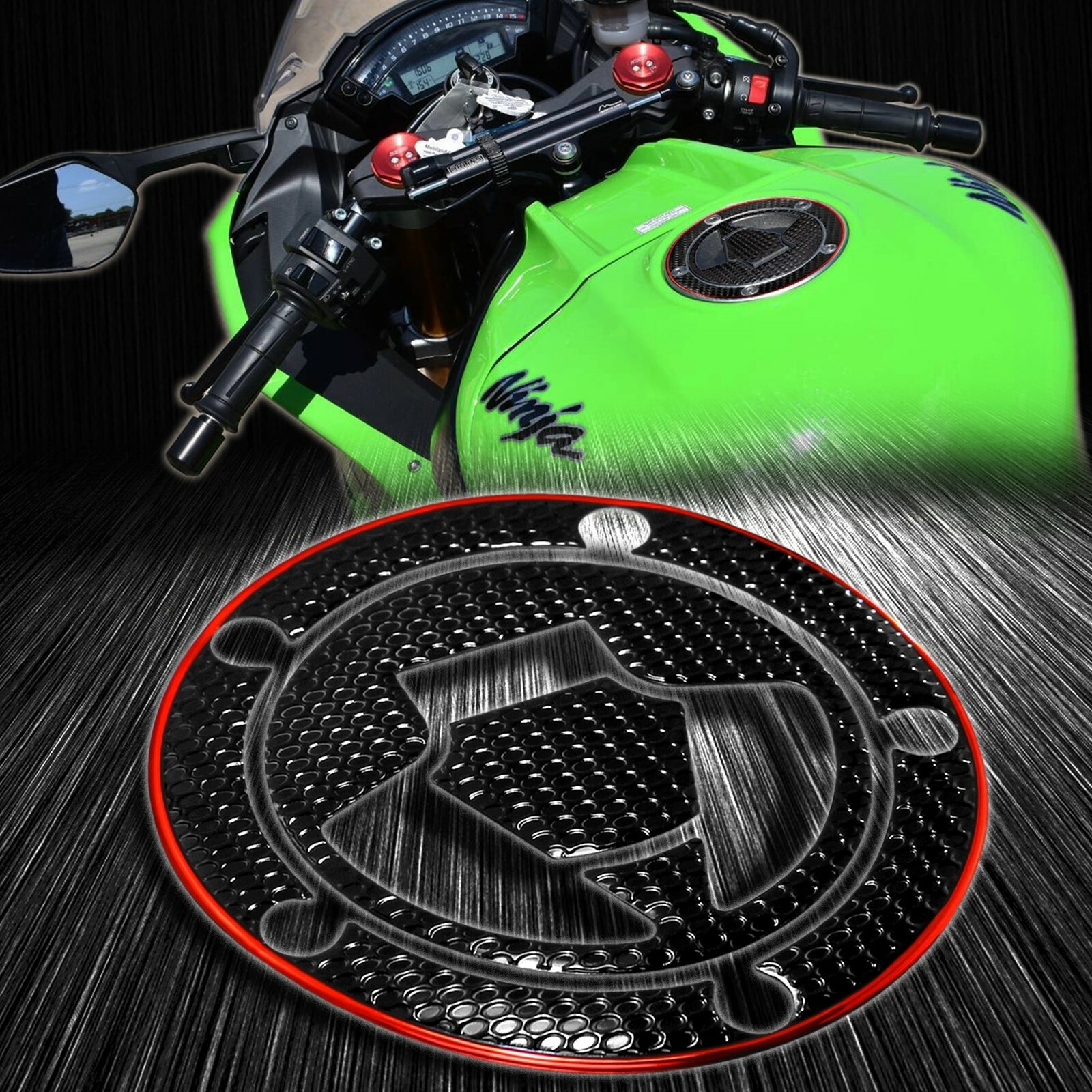 Handle Bar Yoke+Fuel Cap Cover+Pro Tank Pad Kit 11-15 ZX-10R