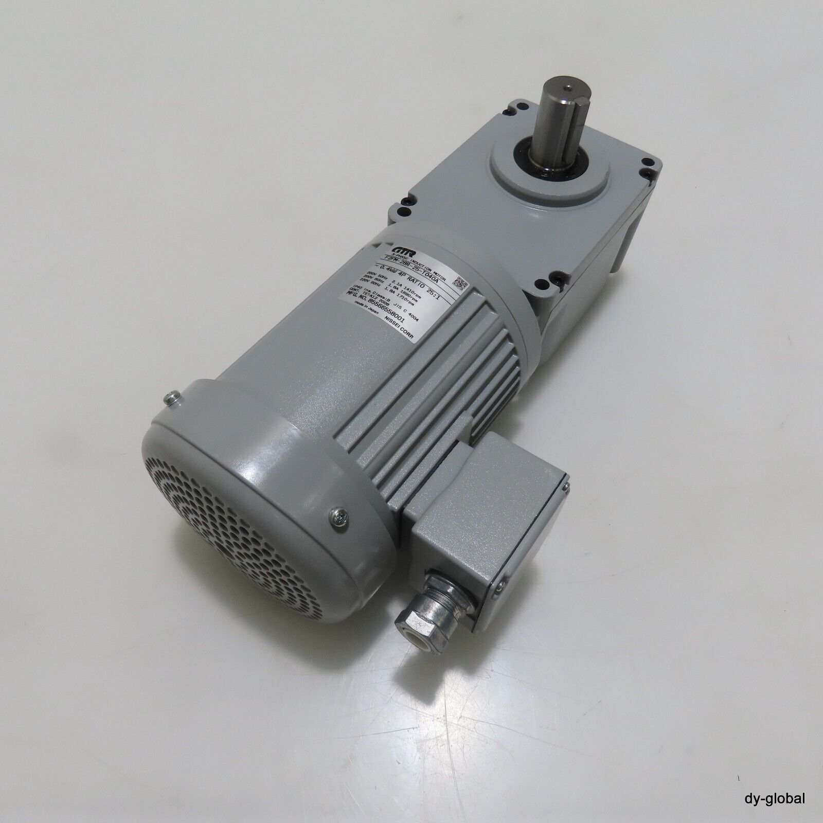 NISSEI GTR NNB F2FM-28R-25-T040A 25:1 3P Induction Motor NISSEI GTR NNB F2FM-28R-25-T040A 25:1 3P Induction Motor