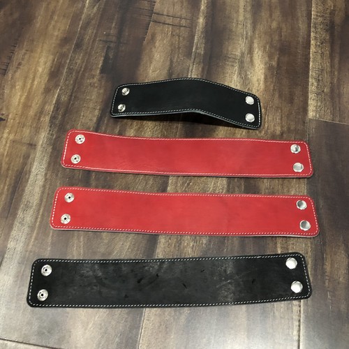 Vintage SOY NICA Black And Red Leather Adjustable Interchangeable Belt