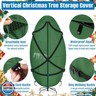 SIRUITON Upright Christmas Tree Storage Bag for 7.5 ft Tall,Heavy Duty 210D Oxford Fabric Vertical Xmas Storage Bags,Waterproof and Tear-Resistant Christmas Tree Cover with UV Protection