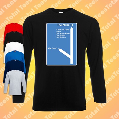 Head North Long Sleeve T-Shirt | Manchester | Music | Oasis | Stone Roses 