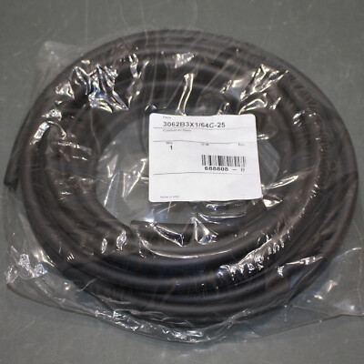 Trim Lok 3/8'' Top Bulb Seal 3062B3X1/64C-25, 1/64'' x 3/8'' x 25ft, Black EPDM