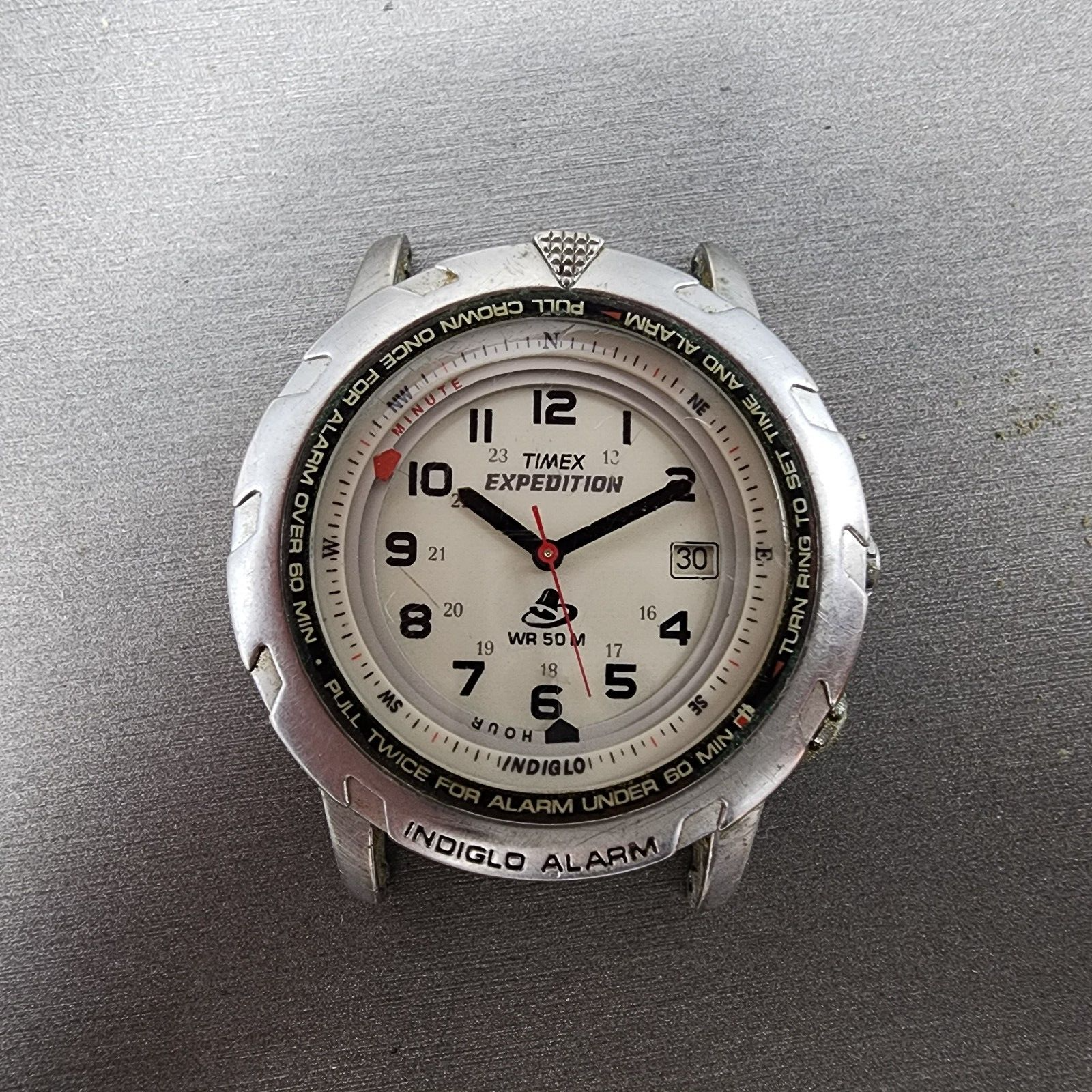 Timex Expedition Shenmue Watch Men 40mm White Dial Silver
