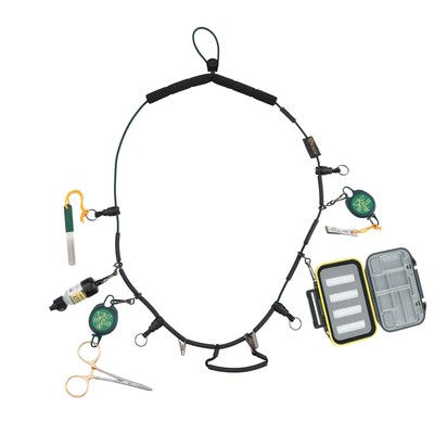 Dr. Slick Fully Loaded Necklace Lanyard for Fly Fishing - Nippers, Clamp, File