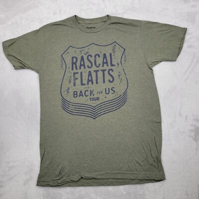 Rascal Flatts Shirt Men Medium Country Music Concert Back To USA Tour Summer Med