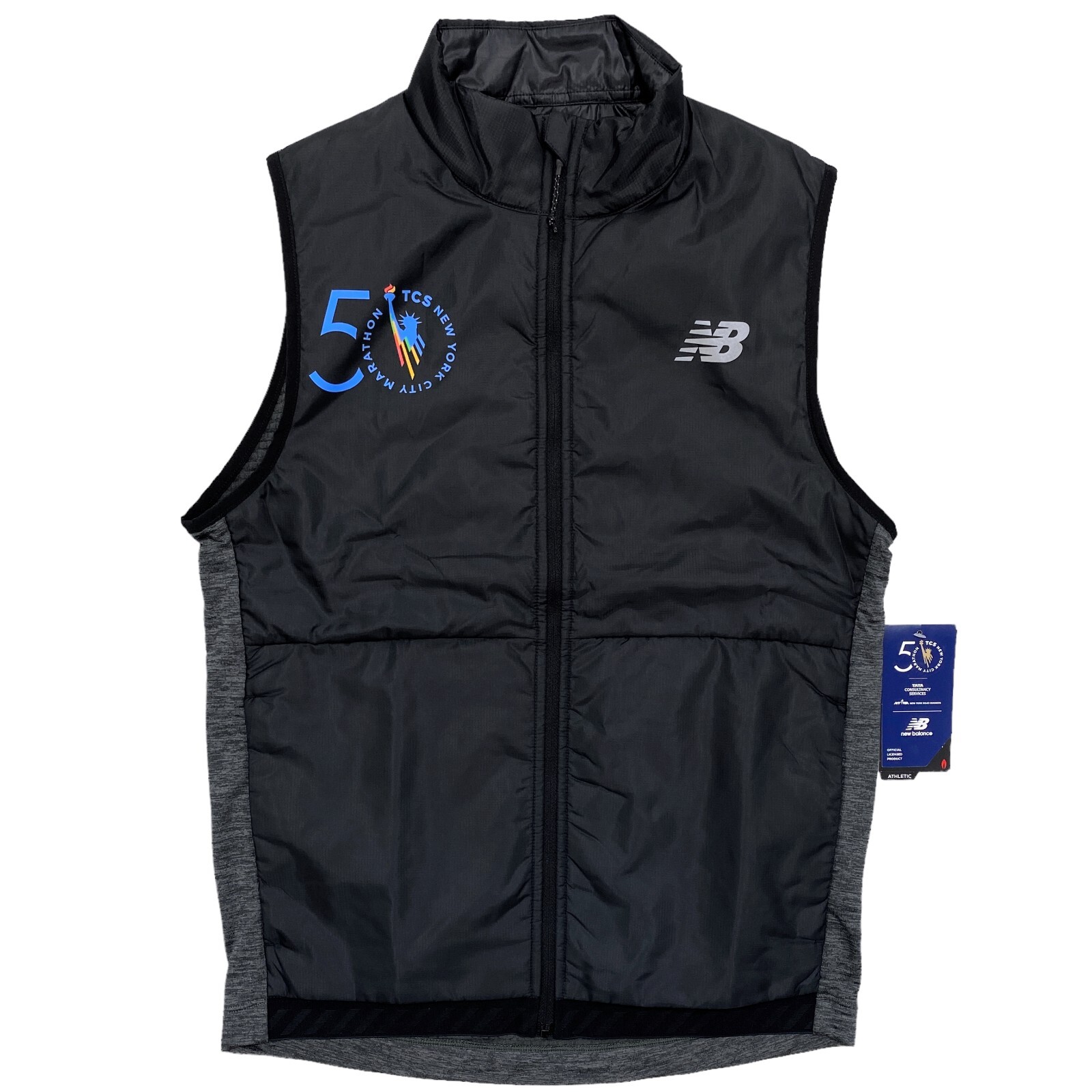 

New Balance 50th NYC Marathon Impact Grid Running Жилет Heather Charcoal (размер S), Черный