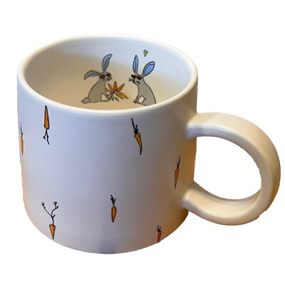 Jack s Carrots By Magenta Large Coffee Mug 16 oz. Carrots and rabbits