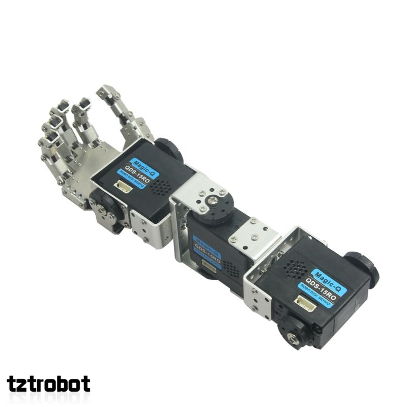 Humanoid Robot Left Hand Arm with Fingers Manipulator & Servo