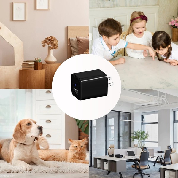 WIFI Hidden 1080HD Mini Charger Camera Motion Detection Remote Viewing Cam Audio - Image 11