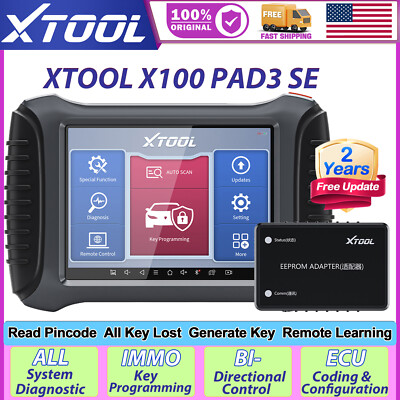 XTOOL X100PAD3 SE Bidirectional Control Tool All System Diagnostic Scanner CANFD